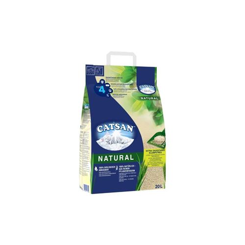 Meilleurs prix pour Catsan Natural Litiere Vegetale Agglomerante - Pour Chat - 20 L