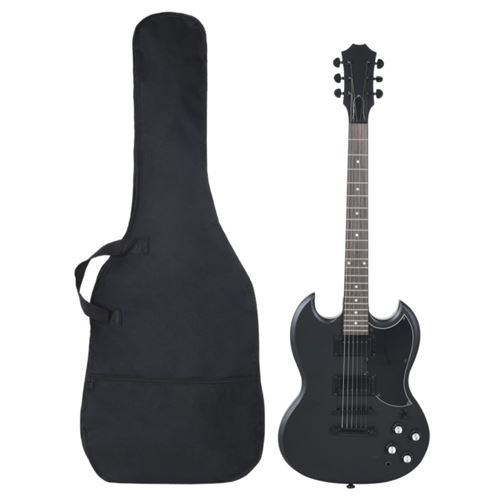 vidaXL Guitare électrique pour débutants avec sac noir 4/4 3970189