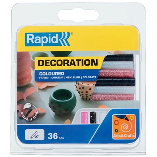 Non Communiqué Rapid Bâtons De Colle Colorée Pailletée 7 Mm