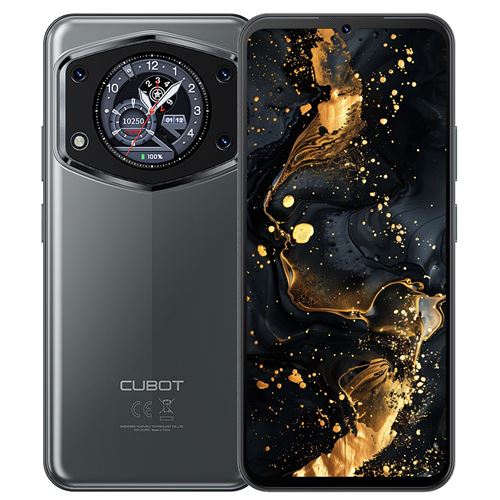 CUBOT A30 Smartphone 6.745 16Go+128Go 5100mAh Android 14 téléphone Dual SIM 4G -Noir
