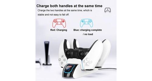 Pour chargeur de contrôleur ps5, station d accueil chargement compatible avec une led améliorée - multicolore