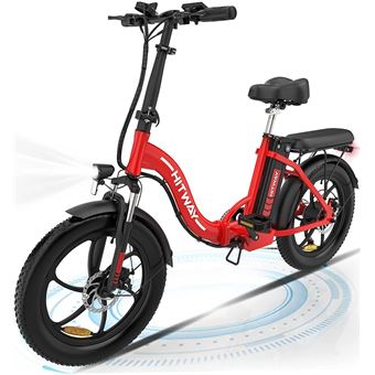 Hitway vélo électrique,20 pouces fat tire ebikes, batterie 11.2ah