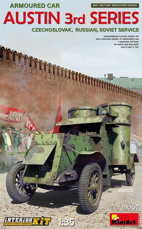 Austin Armoured Car 3rd Series:czechoslovak,russian,soviet Service.interior Kit - 1:35e - Miniart