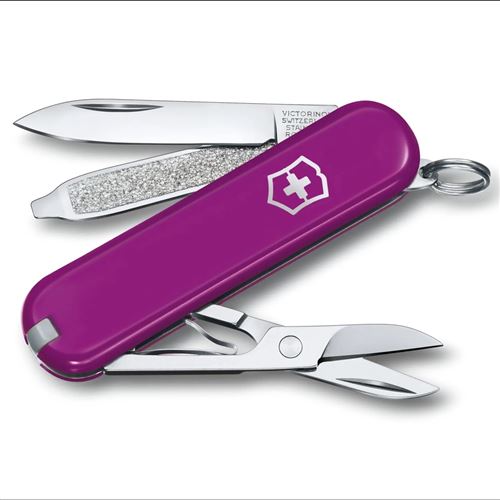 Victorinox Classic SD Tasty Grape - Couteau Suisse de poche 58 mm - 7 fonctions