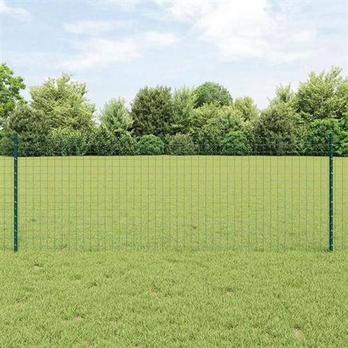 Vidaxl Vert Poteau De Clôture Enchâssé 22 Pc 120 Cm - Image 3