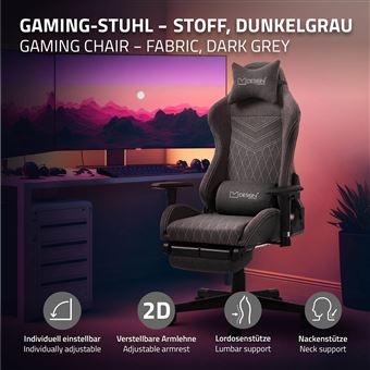 Fauteuil Gamer ACTION HERO Avec Appui-tête Et Support Lombaire