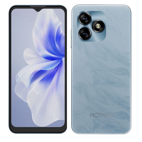 HOTWAV NOTE 15 Téléphone Portable 6.6 Android 14 smartphone, 5160mAh, 8(4+4)Go+64Go, 13MP+5MP,Empreinte digitale/Face ID/Dual SIM 4G - bleu clair