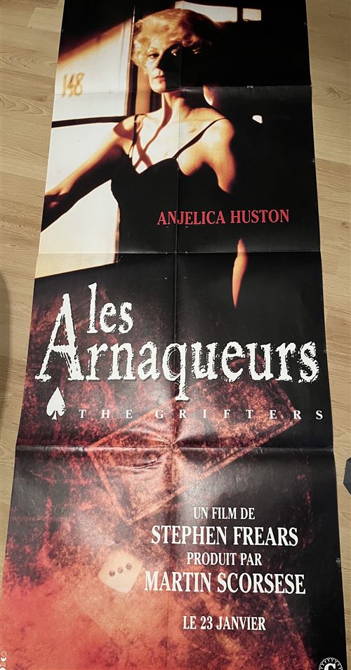 Affiche de Cinéma Originale - Les Arnaqueurs - 1990 - Anjelica Huston - 60x160cm