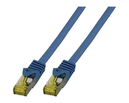EFB-Elektronik - Cordon de raccordement - RJ-45 (M) pour RJ-45 (M) - 1 m - SFTP - CAT 6a - sans halogène, moulé - bleu