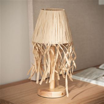 TechBrey Lampe à Poser LED Bois 1W Portable avec Batterie USB Rechargeable Soure Naturel - 1