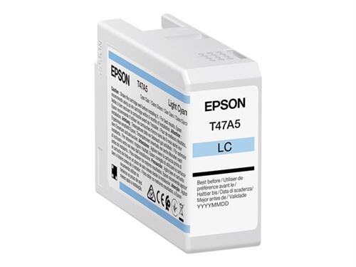 Epson T47A5 - 50 ml - cyan clair - original - cartouche d'encre - pour SureColor SC-P900, SC-P900 Mirage Bundling
