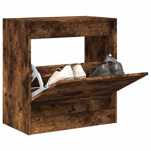 VIDAXL - Meuble à chaussures - Chêne - 60x34x63,5 cm - Image 3