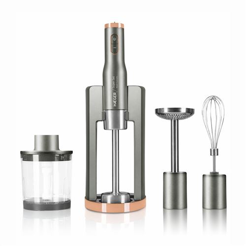 Pied Mixeur HAEGER Super Set - 800W, Turbo, Pied en Acier Inoxydable