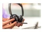Poly Voyager Focus 2 - Micro-casque - sur-oreille - Bluetooth - sans fil, filaire - USB-A - noir