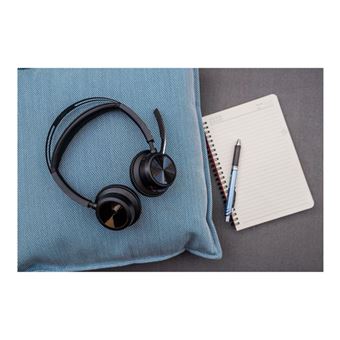 Poly Voyager Focus 2 - Micro-casque - sur-oreille - Bluetooth - sans fil, filaire - USB-A - noir