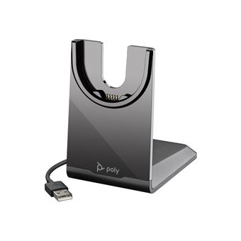 Poly Voyager Focus 2 - Micro-casque - sur-oreille - Bluetooth - sans fil, filaire - USB-A - noir