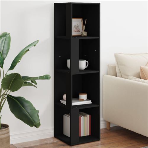 VIDAXL - Armoire d'angle - Noir - 33x33x132 cm - Image 3