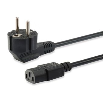 Equip 112121 câble électrique Noir 3 m Prise d'alimentation type F Coupleur C13 - 1