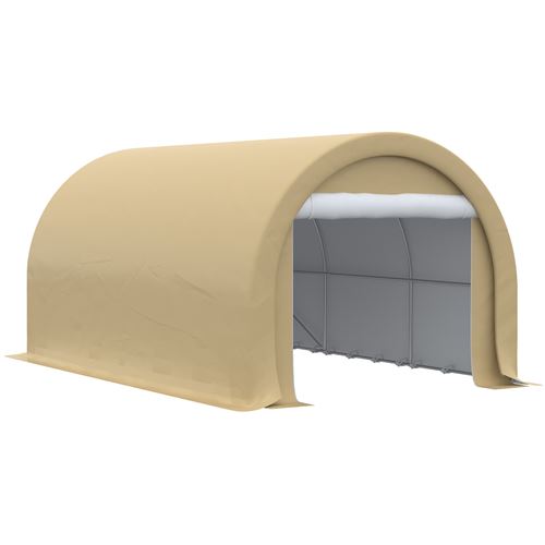 Carport - Outsunny - 500x300x240cm - PE - beige