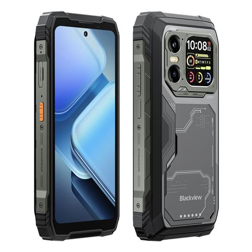 Smartphone Blackview XPLORE 1 - 6.78 , 16Go 512Go, 20000mAh,64MP+50MP,Empreinte digitale,NFC,Dual SIM 5G Téléphone Portable -640g-Noir