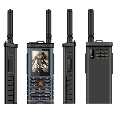 Téléphone Portable Étanche Antichoc Antipoussière Batterie Longue Durée Quad SIM Bleu Clair YONIS