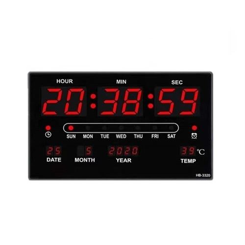 Horloge calendrier camera espion Wifi Full HD 1080P P2P et thermometre