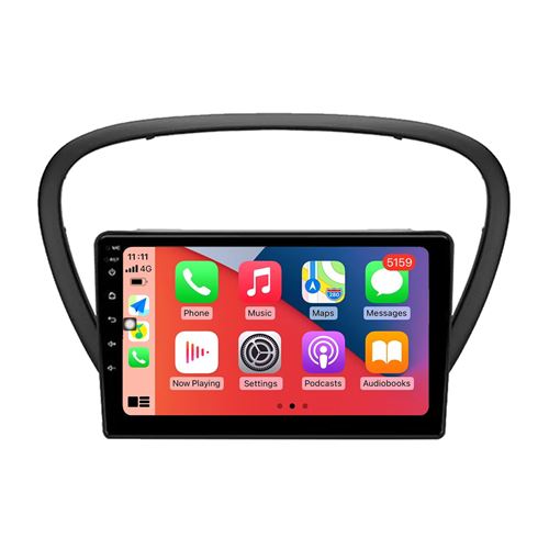 Autoradio CarPlay RoverOne Android 2Go RAM 32Go ROM GPS Bluetooth pour Peugeot 607 2004 - 2010