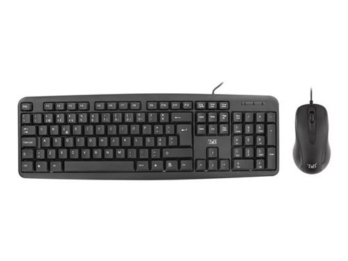 T'nB - Ensemble clavier et souris - USB - QWERTY - Portugais - noir