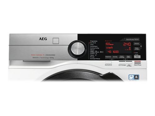 Aeg Ökokombi 9000 Series L9Wsb162C - Machine À Laver Séchante - WiFi - Largeur : 59.7 Cm - Profondeur : 66 Cm - Hauteur : 87 Cm - Chargement Frontal - 69 Litres - 10 Kg - 1600 Tours/Min