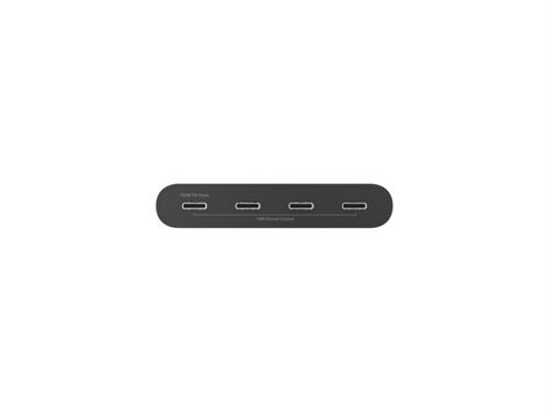 Hub USB-C Belkin Connect vers 4 ports USB-C 100W Noir