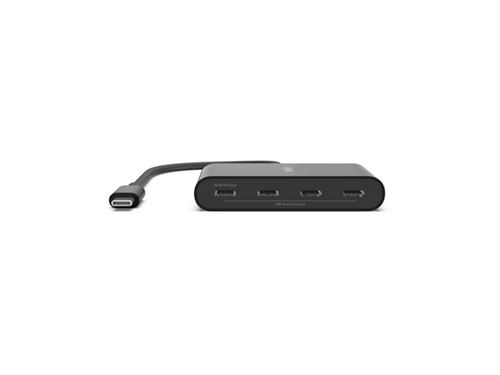 Hub USB-C Belkin Connect vers 4 ports USB-C 100W Noir