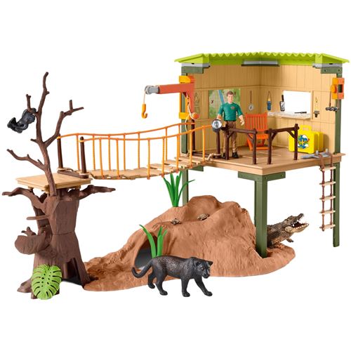 Schleich Ensemble De Jeu De 68 Pièces Station Du Ranger Wildlife Multicolore - Image 3