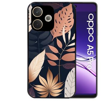 Coque Pour OPPO A5 / A9 2020 – Motif Chevron Léopard – Noire – Taperso
