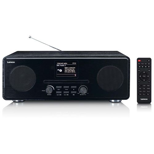 Lenco DIR-261BK Internetradio mit DAB+, CD/MP3-Player