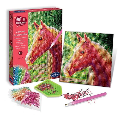 Non Communiqué Canevas À Diamanter Art & Créations : Cheval Sentosphère - Image 1