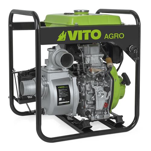 Motopompe thermique VITO diesel 5CV Pompe à eau 3/80 mm Démarrage électrique 52000 L/h