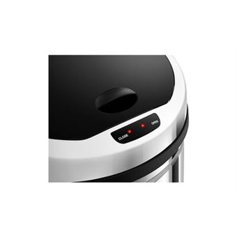 Poubelle automatique cuisine 30 litres ronde avec récipient intérieur acier  inoxydable 14_0003091 - Poubelle - Achat & prix