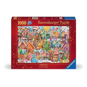 Puzzle 1000p Noël au village des cookies