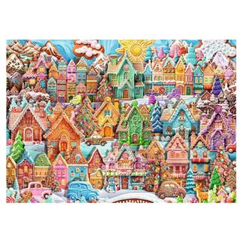 Puzzle 1000p Noël au village des cookies
