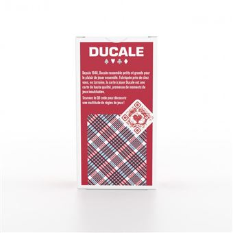 Jeu de 54 cartes Qualité Premium - Rouge - Ducale - Acheter vos