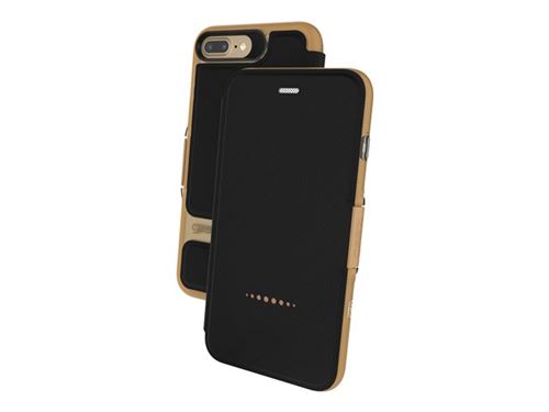 Gear4 D3O Oxford - Flip cover voor mobiele telefoon - D3O - goud - voor Apple iPhone 7 Plus