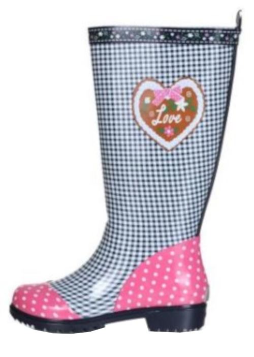 Playshoes bottes de pluie maison de campagne caoutchouc pour dames bleu foncé