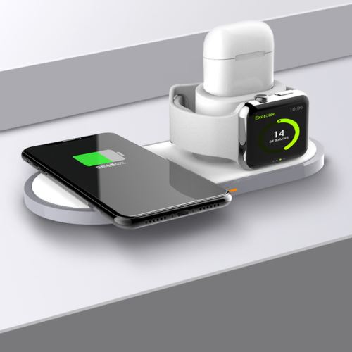 14€02 sur Chargeur Sans Fil Station de Recharge pour Iphone pour Apple  Montre pour Apple Airpod 2 Poly2013 - Montre connectée - Achat & prix