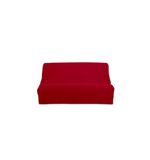 Housse de clic-clac Panama en coton - 185-200 x 120-140 cm - Rouge