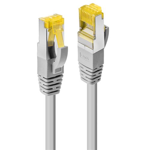 Lindy Gris 47264 Rj45 Câble Réseau, Câble Patch Cat 6A (Câble Brut Cat 7) S/Ftp 2.00 M Avec Cliquet Dencastrement - Image 1