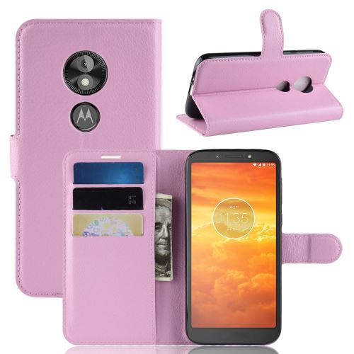Etui en PU support magnétique rose pour Motorola Moto E5 Play Go