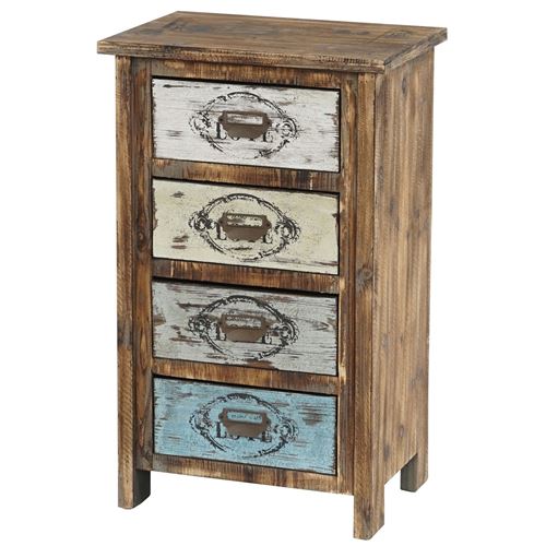 Commode Cadiz armoire table d'appoint, vintage, shabby chic, 79x48x33cm