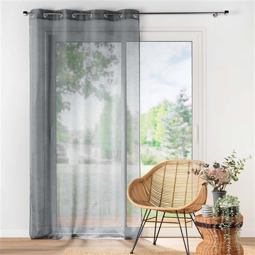 Panneau a oeillets 140 x 240 cm voile sable lissea Gris