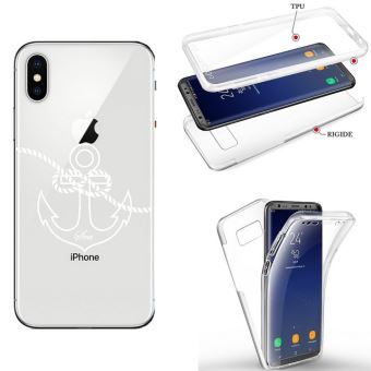 Coque Iphone Xs Max Integrale Ancre Blanc Transparente Etui Pour Telephone Mobile Achat Prix Fnac Coque transparente esr iphone xs.
