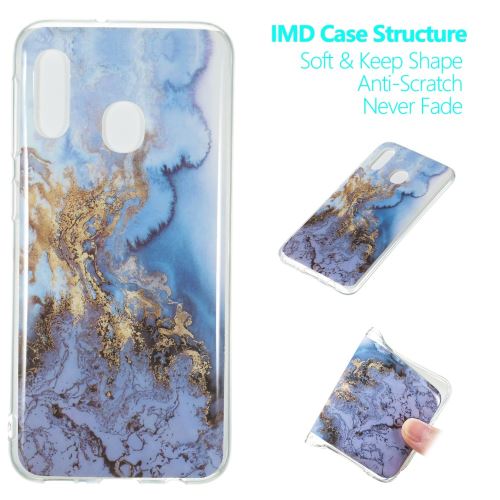 Coque en TPU motif de marbre IMD style K pour votre Samsung Galaxy A20e